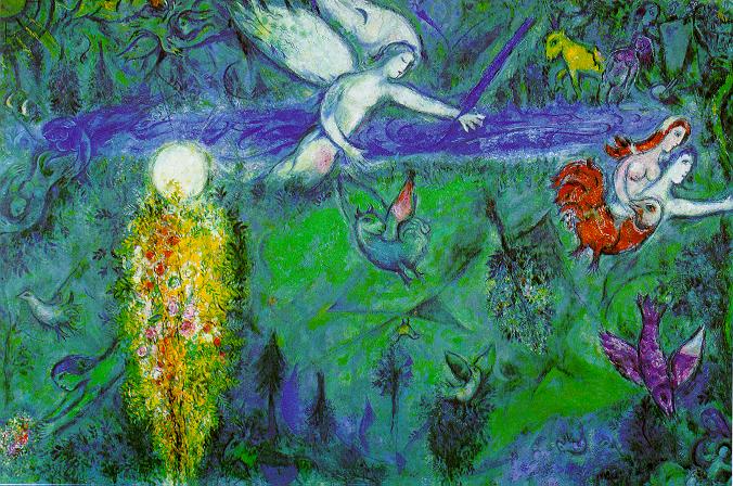 Adam and Eve Expelled From Paradise, by Marc Chagall